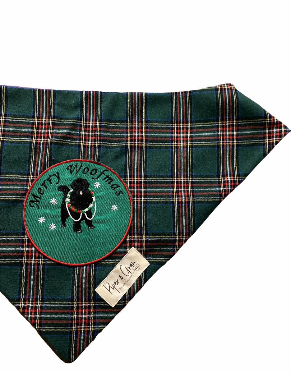 Breed specific Christmas bandana Saint Bernard Bernese mountain dog