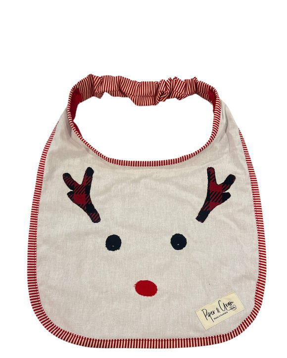 I am the cutest reindeer drool bib