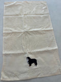 Meet the Bernese Mountain Dog Embroidered Towel – the perfect, practical partner for our festive drool bibs!