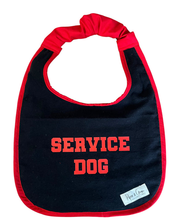 Service dog drool bib