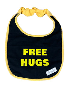 Free hugs drool bib