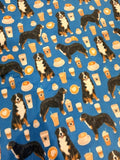 The Bernese coffee date blue bib