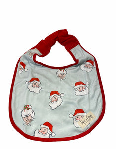 Mr and Mrs Claus Teal bib